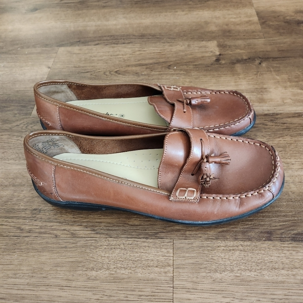 Thom Mcan Womans Casual Loafers in Brown Leather Women Size 10 Wide